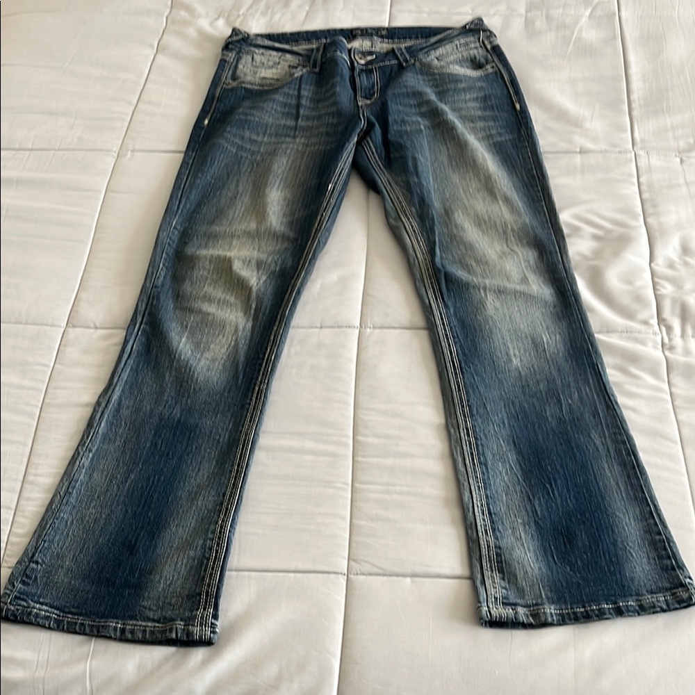 Royal Blue Boot Cut Jeans for Women